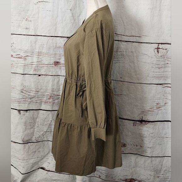 Rails Ivy Moss Long Sleeve Mini Dress Size Medium NWT - Picture 4 of 8